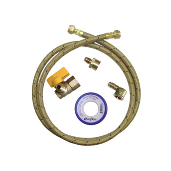 PAQUETE INSTALACION PARA ESTUFA/SECADORA 3/8 COFLEX (JAS-B150)